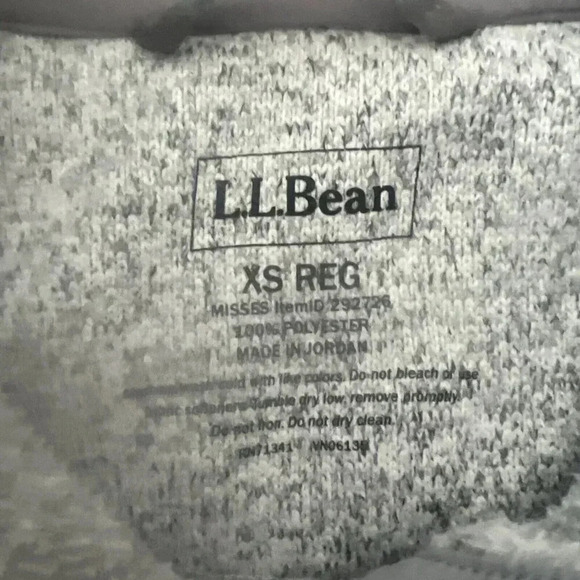 LL Bean Sweater Women's Misses Gray Fleece Rugged Knit Snap Casual Size XS - Picture 5 of 7